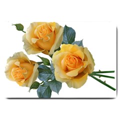 Roses Yellow Flowers Fragrant Large Doormat  by Pakrebo