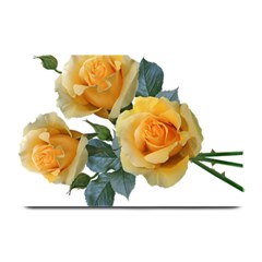 Roses Yellow Flowers Fragrant Plate Mats by Pakrebo