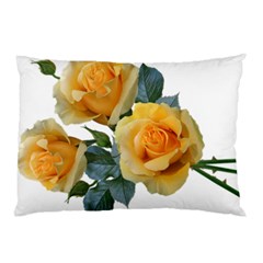 Roses Yellow Flowers Fragrant Pillow Case by Pakrebo