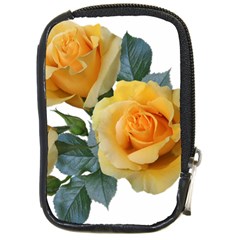 Roses Yellow Flowers Fragrant Compact Camera Leather Case by Pakrebo