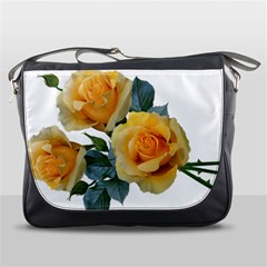 Roses Yellow Flowers Fragrant Messenger Bag by Pakrebo