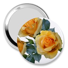 Roses Yellow Flowers Fragrant 3  Handbag Mirrors by Pakrebo