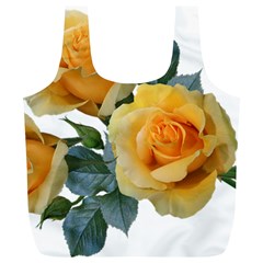 Roses Yellow Flowers Fragrant Full Print Recycle Bag (xl) by Pakrebo