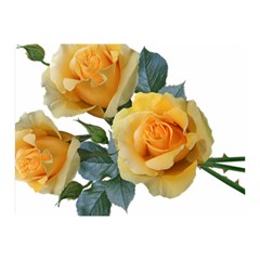 Roses Yellow Flowers Fragrant Double Sided Flano Blanket (mini)  by Pakrebo