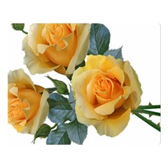 Roses Yellow Flowers Fragrant Double Sided Flano Blanket (large)  by Pakrebo