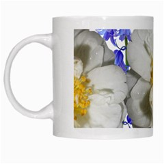 Flowers Camellia Bluebells Fragrant White Mugs by Pakrebo