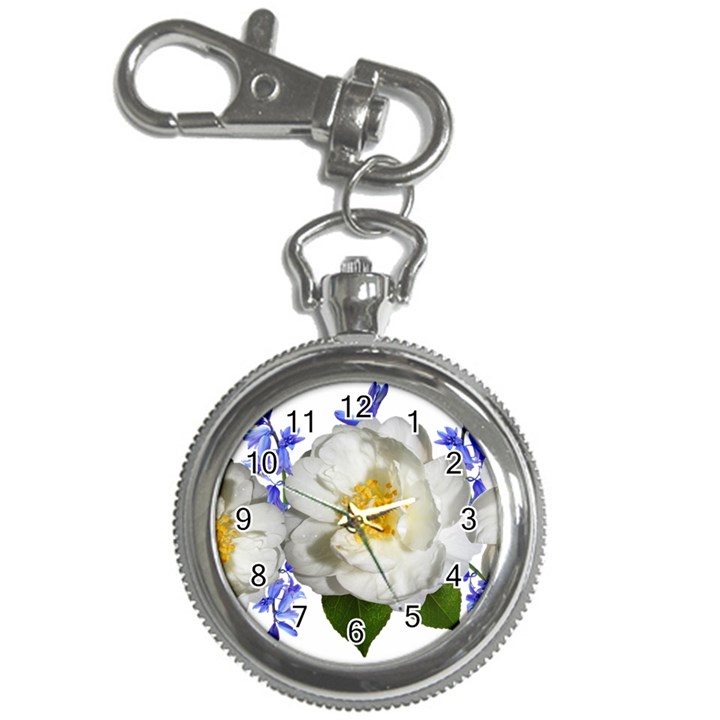 Flowers Camellia Bluebells Fragrant Key Chain Watches