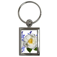 Flowers Camellia Bluebells Fragrant Key Chain (rectangle) by Pakrebo