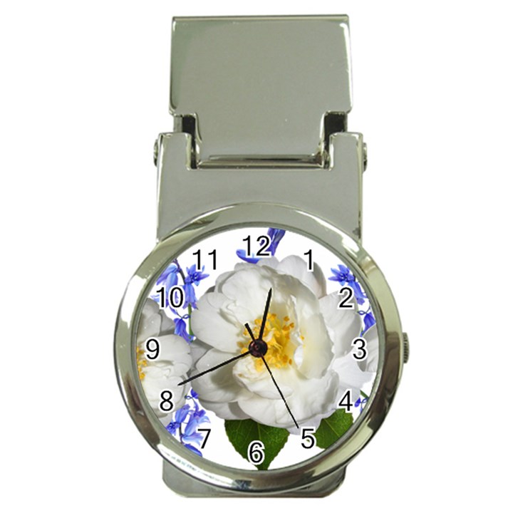 Flowers Camellia Bluebells Fragrant Money Clip Watches