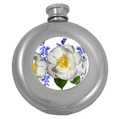 Flowers Camellia Bluebells Fragrant Round Hip Flask (5 Oz) by Pakrebo