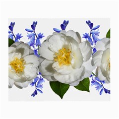 Flowers Camellia Bluebells Fragrant Small Glasses Cloth (2 Sides) by Pakrebo