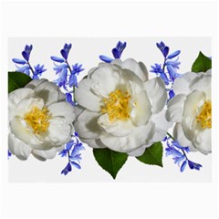 Flowers Camellia Bluebells Fragrant Large Glasses Cloth by Pakrebo