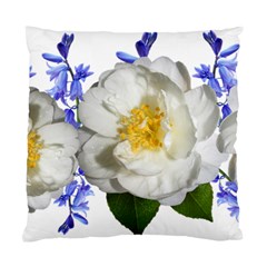 Flowers Camellia Bluebells Fragrant Standard Cushion Case (two Sides) by Pakrebo