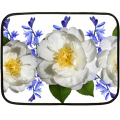 Flowers Camellia Bluebells Fragrant Double Sided Fleece Blanket (mini)  by Pakrebo