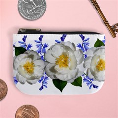 Flowers Camellia Bluebells Fragrant Mini Coin Purse by Pakrebo