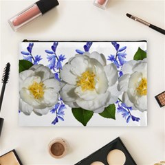 Flowers Camellia Bluebells Fragrant Cosmetic Bag (large) by Pakrebo