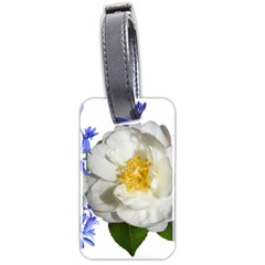 Flowers Camellia Bluebells Fragrant Luggage Tag (two Sides) by Pakrebo