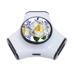 Flowers Camellia Bluebells Fragrant 3-port Usb Hub by Pakrebo