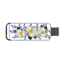 Flowers Camellia Bluebells Fragrant Portable Usb Flash (one Side) by Pakrebo