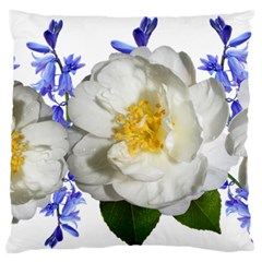 Flowers Camellia Bluebells Fragrant Standard Flano Cushion Case (one Side) by Pakrebo