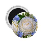 Roses Flowers Plumbago Arrangement 2.25  Magnets Front