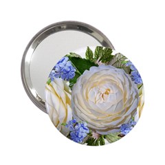 Roses Flowers Plumbago Arrangement 2 25  Handbag Mirrors by Pakrebo