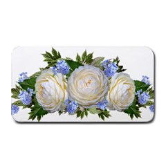 Roses Flowers Plumbago Arrangement Medium Bar Mats by Pakrebo