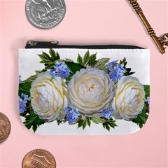 Roses Flowers Plumbago Arrangement Mini Coin Purse by Pakrebo