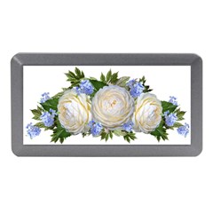 Roses Flowers Plumbago Arrangement Memory Card Reader (mini) by Pakrebo