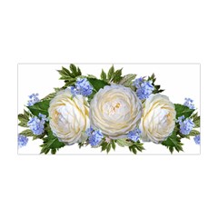 Roses Flowers Plumbago Arrangement Yoga Headband by Pakrebo