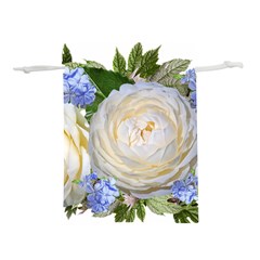 Roses Flowers Plumbago Arrangement Lightweight Drawstring Pouch (s) by Pakrebo