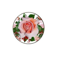 Roses Flowers Berries Arrangement Hat Clip Ball Marker by Pakrebo