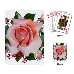 Roses Flowers Berries Arrangement Playing Cards Single Design (rectangle)