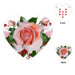 Roses Flowers Berries Arrangement Playing Cards Single Design (heart) by Pakrebo