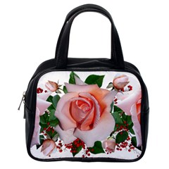 Roses Flowers Berries Arrangement Classic Handbag (one Side) by Pakrebo