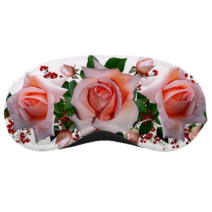 Roses Flowers Berries Arrangement Sleeping Mask