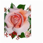 Roses Flowers Berries Arrangement Small Garden Flag (Two Sides) Back