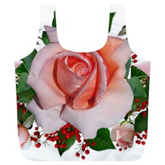 Roses Flowers Berries Arrangement Full Print Recycle Bag (xl) by Pakrebo