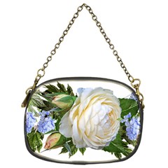 Rose White Flower Plumbago Chain Purse (one Side) by Pakrebo