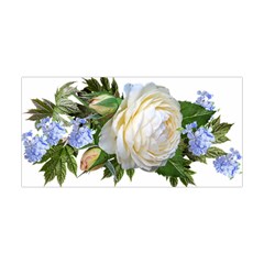 Rose White Flower Plumbago Yoga Headband by Pakrebo