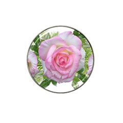 Roses Pink Flowers Perfume Leaves Hat Clip Ball Marker (4 Pack) by Pakrebo