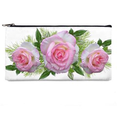 Roses Pink Flowers Perfume Leaves Pencil Cases by Pakrebo