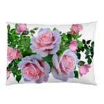 Roses Pink Flowers Leaves Pillow Case 26.62 x18.9  Pillow Case