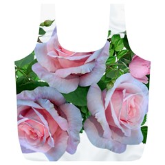 Roses Pink Flowers Leaves Full Print Recycle Bag (xl) by Pakrebo