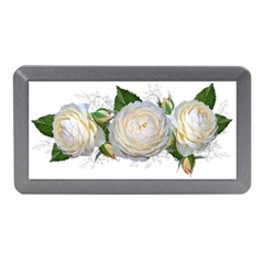 Flowers Roses White Fragrant Memory Card Reader (mini) by Pakrebo