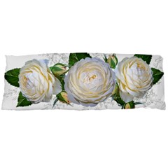 Flowers Roses White Fragrant Body Pillow Case Dakimakura (two Sides) by Pakrebo