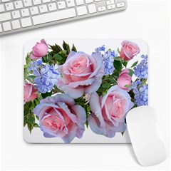 Roses Plumbago Flowers Fragrant Large Mousepads by Pakrebo