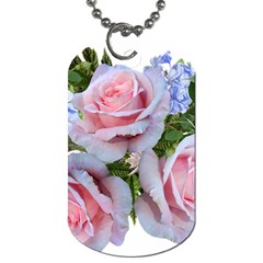 Roses Plumbago Flowers Fragrant Dog Tag (one Side) by Pakrebo