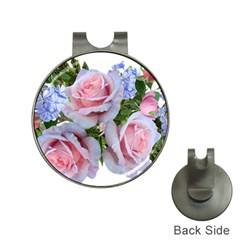 Roses Plumbago Flowers Fragrant Hat Clips With Golf Markers by Pakrebo