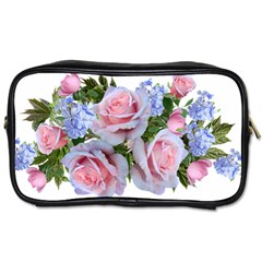 Roses Plumbago Flowers Fragrant Toiletries Bag (one Side) by Pakrebo